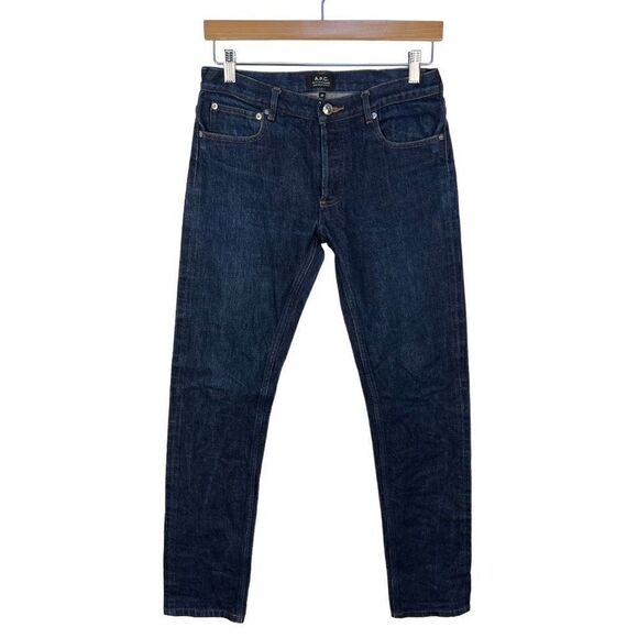 A.P.C. Petit Standard Jean Droit Etroit Button Fly Slim Straight Jeans Men’s 30 - Picture 2 of 11